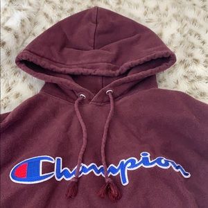 Maroon Champion Hoodie medium